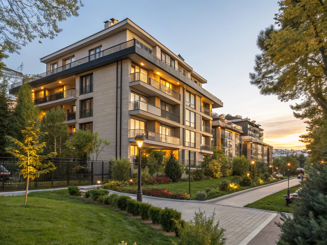 Modern residential complex in Yerevan
