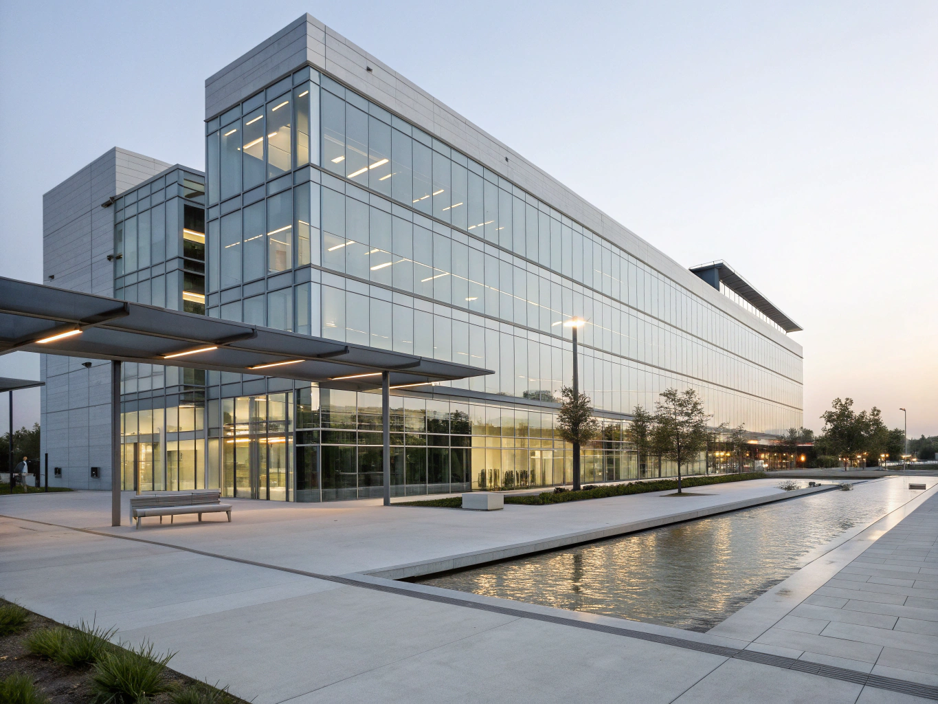 Modern architectural structure showing precision design